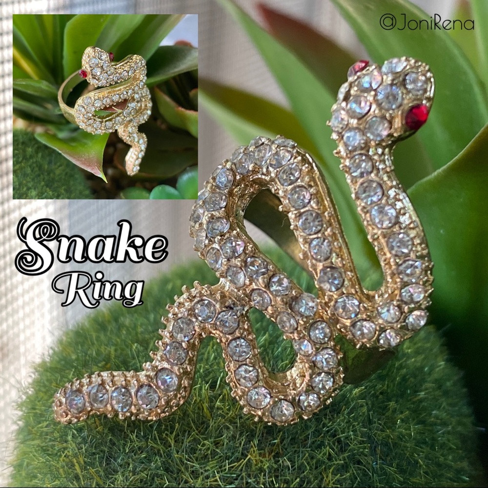 🔥Ruby Eyed SNAKE Ring🔥
